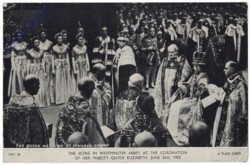 Queen Elizabeth II, The scene in Westminster Abbey at the Coronation of her Mayesty Queen Elizabeth