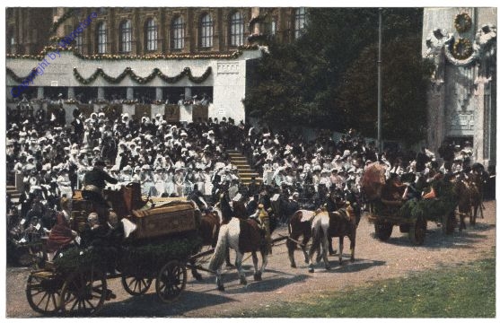 Nr 09: Gruppe Oberösterreich. Hochzeit mit den Brautgüter- und Zechwagen