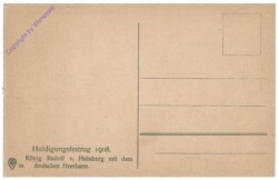 Nr 18: König Rudolf v. Habsburg mit dem deutschen Heerbann