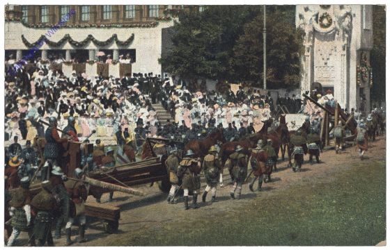 Nr 34: Zeit des Königs Albrecht I. Auszug von Wiener Bürgern zur Belagerung einer Raubritterburg