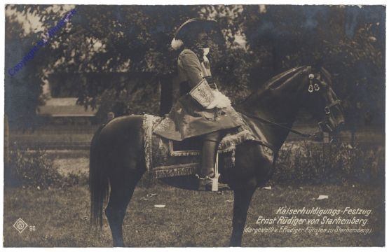 Kaiserhuldigungs-Festzug Ernst Rüdiger von Starhemberg