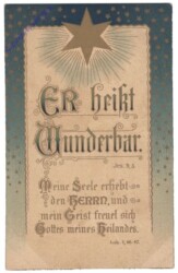 Er heißt wunderbar ...