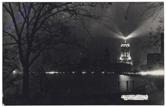 ak157555 Illinois: A Night View from Lincoln Park, Chicago