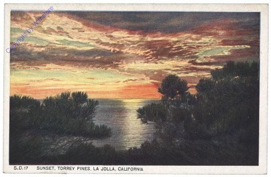 ak157570 Kalifornien: Sunset, Torrey Pines, La Jolla