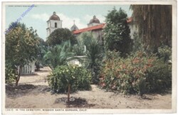 Kalifornien: In the Cemetery, Mission Santa Barbara