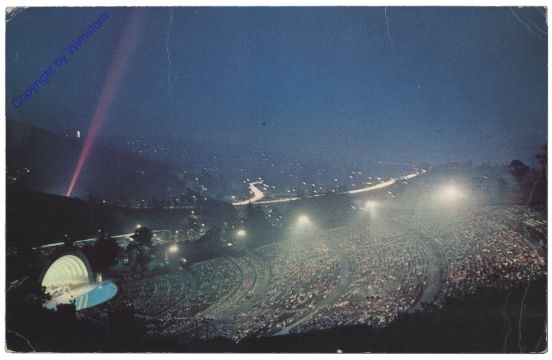 Kalifornien: View of the Hollywood Bowl during a summer Concert, Hollywood
