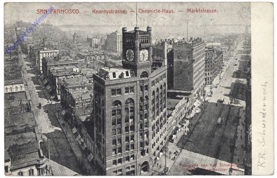 Kalifornien: San Francisco, Kearnystrasse - Chronicle-Haus - Marktstrasse