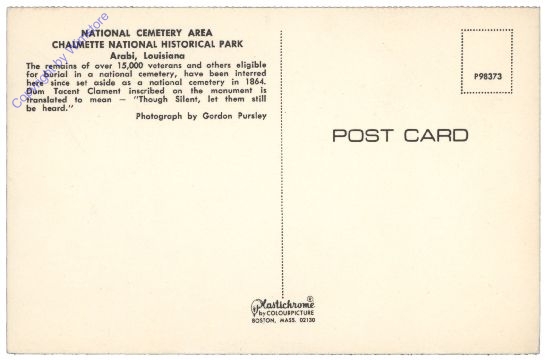 Louisiana: Arabi, Chalmette National Historical Park