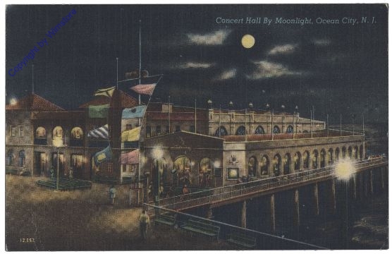 New Jersey: Concert Hall by Moonlight, Ocean City