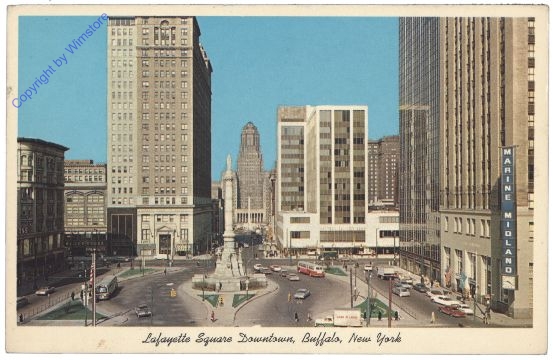 ak157665 New York: Lafayette Square Downtown, Buffalo