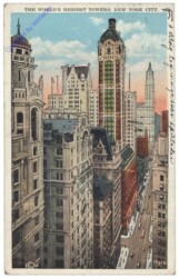 ak157677 New York: The World's Highest Towers, NY City