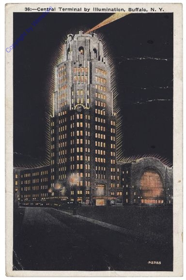 New York: Central Terminal by Illumination, Buffalo