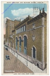 ak157697 New York: Roxy Theatre and Manger Hotel