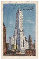 New York: Bank of Manhattan Building, NY City.