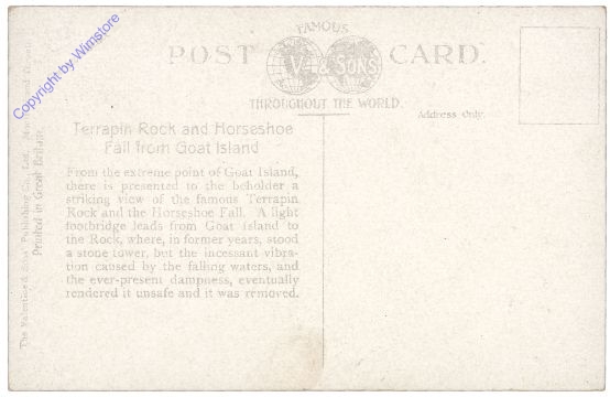 New York: Horseshoe Falls from Terrapin Point, Niagara