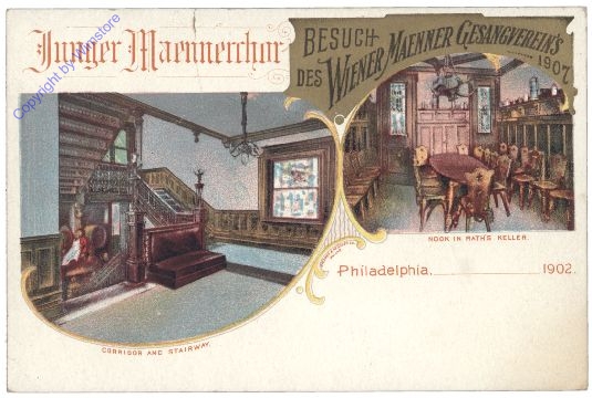 ak157711 Pennsylvania: Besuch des Wiener Männer Gesangsverein, Philadelphia 1902