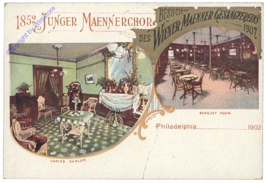 Pennsylvania: Besuch des Wiener Männer Gesangsverein, Philadelphia 1902