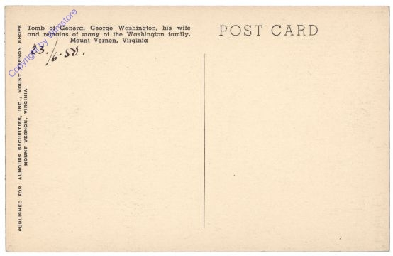 Virginia: Tomb of General George Washington, Mount Vernon