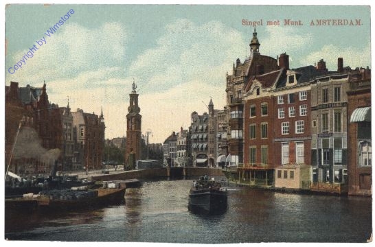 Amsterdam, Singel met Munt.