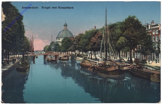 Amsterdam, Singel met Koepelkerk