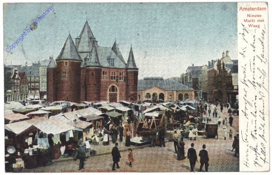 Amsterdam, Nieuwe Markt met Waag