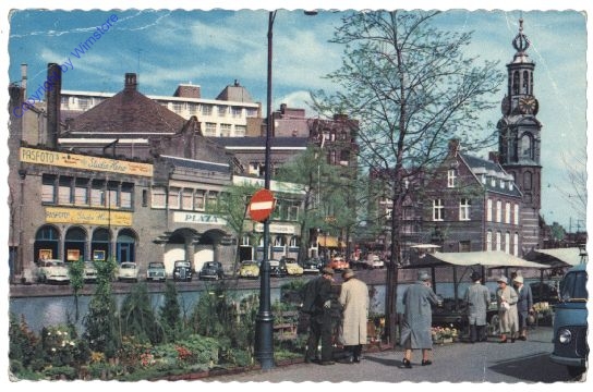 Amsterdam, Singel met Bloemenmarkt