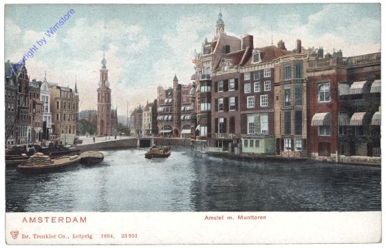 Amsterdam, Amstell m. Munttoren