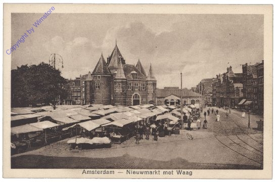 Amsterdam, Nieuwe Markt met Waag