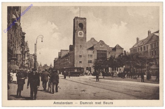 Amsterdam, Damrak met Beurs