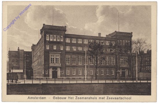 Amsterdam, Gebouw Het Zeemanshuis met Zeevaartschool