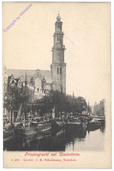 Amsterdam, Prinsengracht met Westertoren
