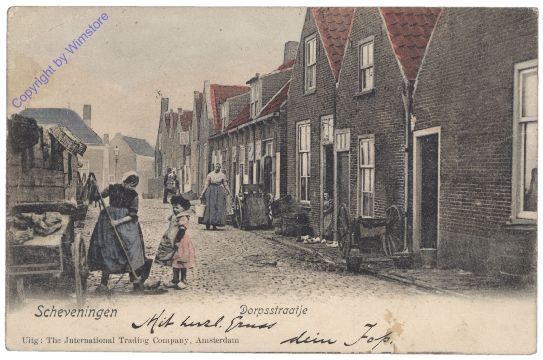 Den Haag, Scheveningen, Dorpstraatje