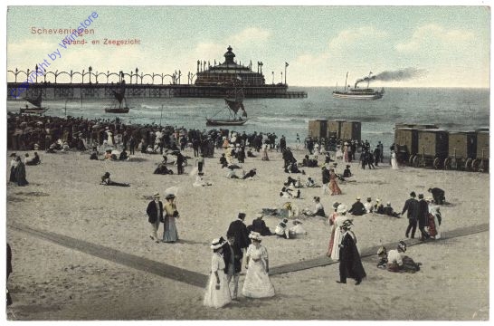 Den Haag, Scheveningen, Strand- en Zeegezicht