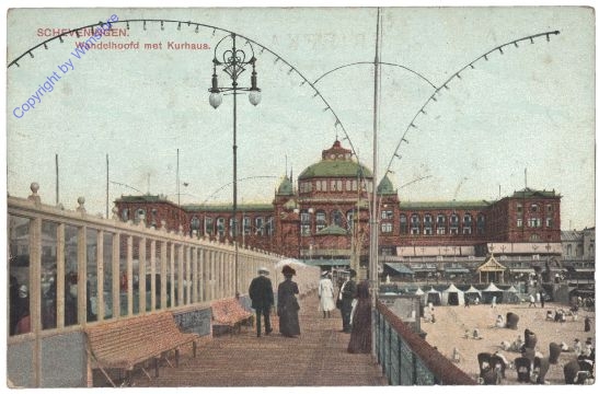 Den Haag, Scheveningen, Wandelhoofd met Kurhaus