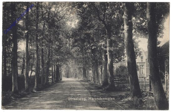 Harendermolen, Straatweg
