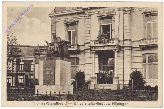 Nijmegen, Thomas-Standbeeld - Universiteits-Gebouw