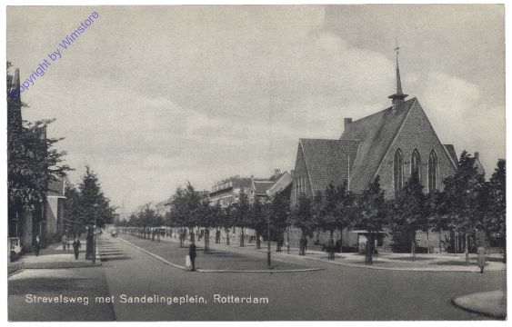 Rotterdam, Strevelsweg met Sandelingeplein