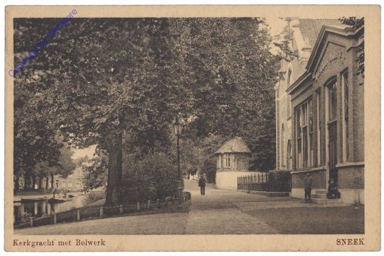 Sneek, Kerkgracht met Bolwerk