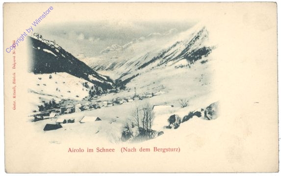 ak159080 Airolo, im Schnee