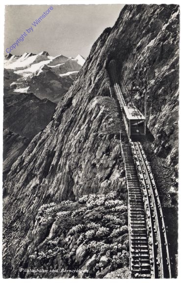 ak159081 Alpnachstad, Pilatusbahn und Berneralpen