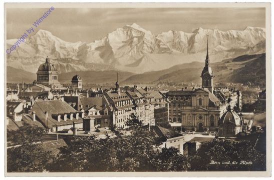 ak159157 Bern, und die Alpen
