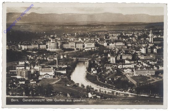 ak159158 Bern, Generalansicht vom Gurten aus gesehen