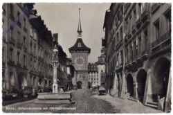 ak159159 Bern, Zeitglockenturm mit Zähringerbrunnen
