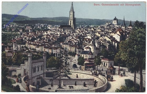 ak159161 Bern, Generalansicht mit Bärengraben