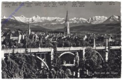 ak159187 Bern, und die Alpen