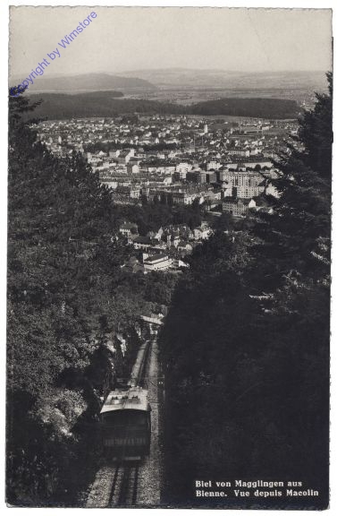 ak159204 Biel (Bienne), von Magglingen aus