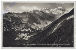 Champex-Lac, Vue sur la Vallee du Gd. St-Bernard