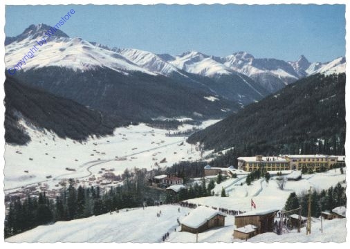 Davos, Platz, Schatzalp mit Strela-Skilift