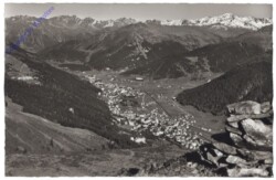 ak159292 Davos, gegen Rhätikon und Pischahorn