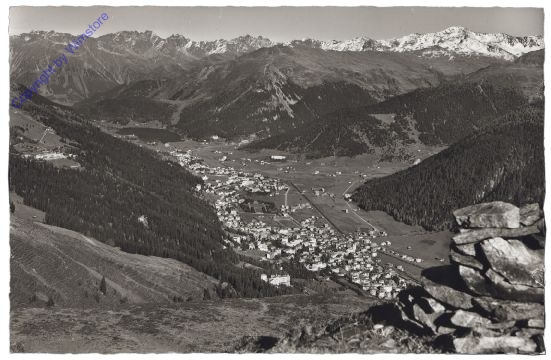 Davos, gegen Rhätikon und Pischahorn